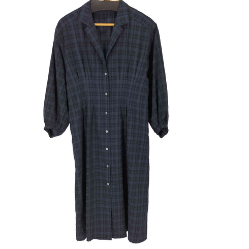 スライ SLY THIN OPEN COLLARED SH チェックロングシャツ レディース FREE