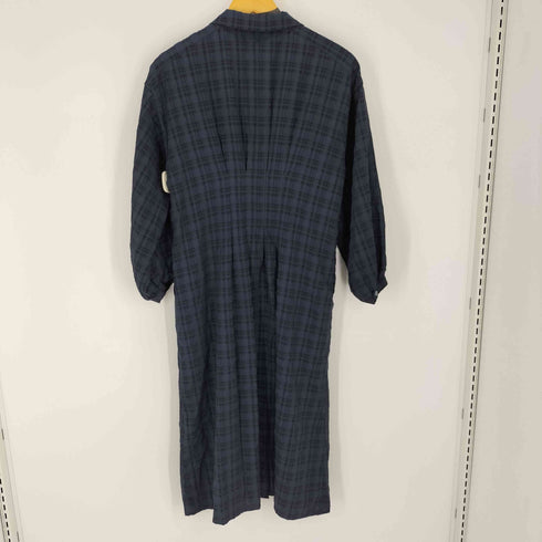 スライ SLY THIN OPEN COLLARED SH チェックロングシャツ レディース FREE