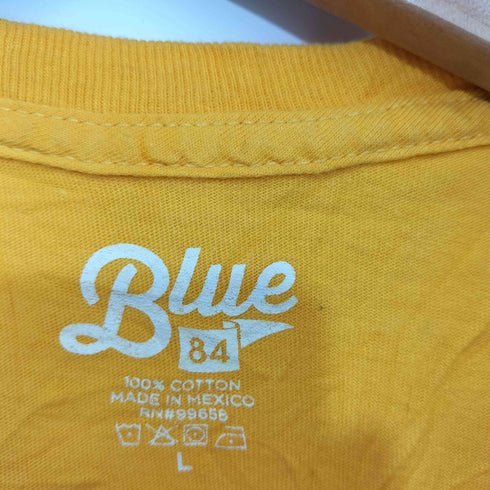 BLUE メキシコ製 カレッジレスリングチームスタッフTシャツ メンズ L