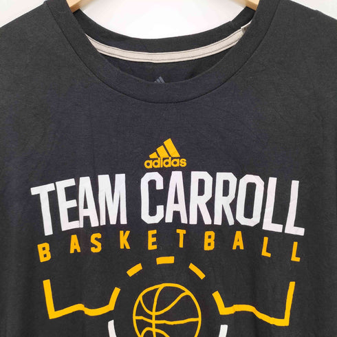 アディダス adidas フロントカレッジチームロゴクルーネックTシャツ メンズ XL