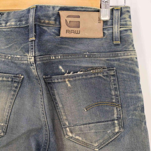 ジースターロー G-STAR RAW 3301 SLIM ダメージ スリムデニムパンツ メンズ 30