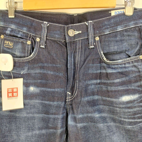 ジースターロー G-STAR RAW 301 STRAIGHT ダメージ ストレートデニムパンツ メンズ 31