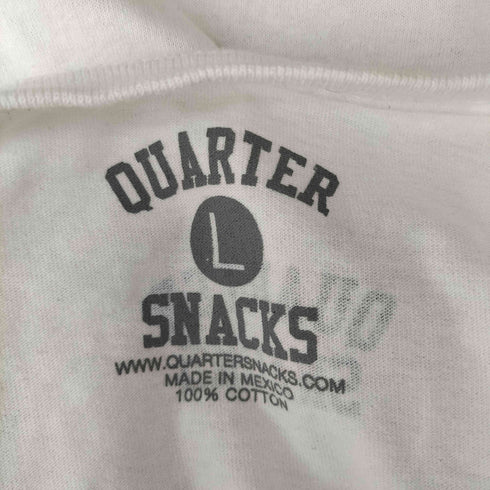 クウォータースナックス QUARTER SNACKS SKATING WITH YOU SUCKS クルーネックTシャツ メンズ JPN:L