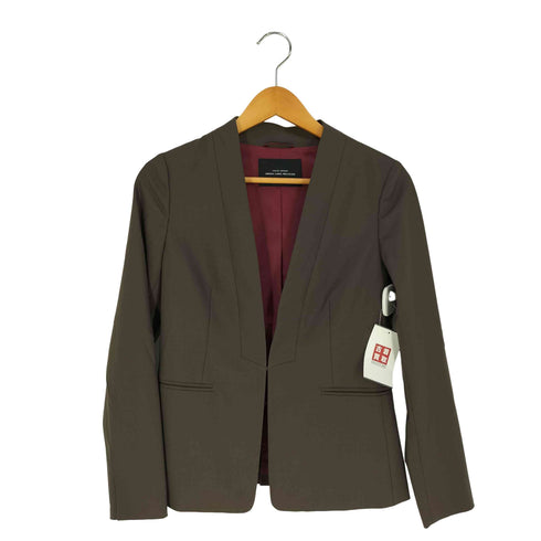ユナイテッドアローズグリーンレーベルリラクシング UNITED ARROWS green label relaxing 手洗い可能 カチリラ D ノーラペル ジャケット レディース 36