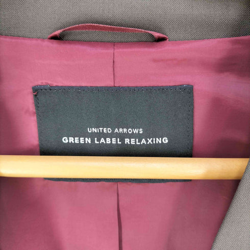 ユナイテッドアローズグリーンレーベルリラクシング UNITED ARROWS green label relaxing 手洗い可能 カチリラ D ノーラペル ジャケット レディース 36