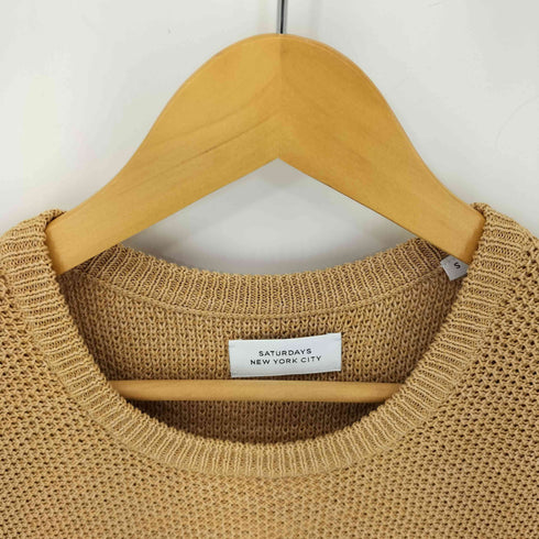 サタデーズニューヨークシティ Saturdays NYC メッシュ S/S ニット メンズ import:S