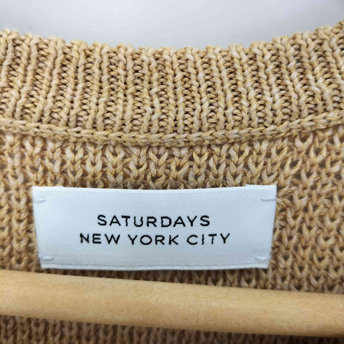 サタデーズニューヨークシティ Saturdays NYC メッシュ S/S ニット メンズ import:S