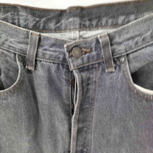 リーバイス Levis 90S USA製 先染めブラックデニムパンツ ボタン裏652 メンズ W33 L32