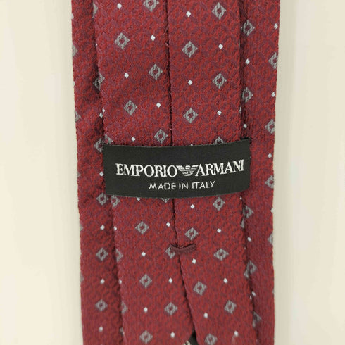 エンポリオアルマーニ EMPORIO ARMANI 総柄 シルク ネクタイ メンズ
