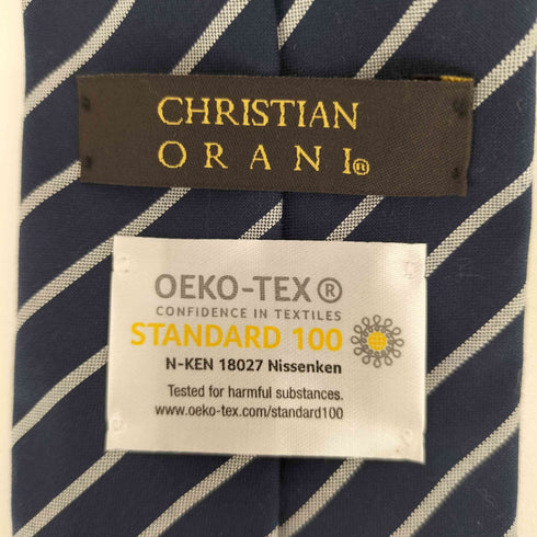 クリスチャンオラーニ CHRISTIAN ORANI 色切替 ストライプ ネクタイ メンズ