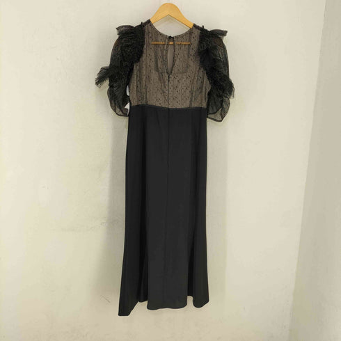 リリーブラウン Lily Brown Shirringレーススイッチングドレス レディース JPN:1
