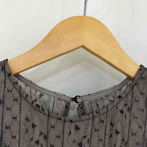 リリーブラウン Lily Brown Shirringレーススイッチングドレス レディース JPN:1
