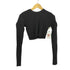 ZARA KNIT クロップド丈 クルーネックセーター レディース import:M