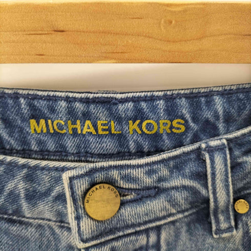 マイケルコース Michael Kors High-Waisted Denim Culottes バギーデニムショーツ ジョーツ レディース 4/27