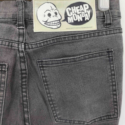 チープマンデー CHEAP MONDAY ストレッチブラックデニムパンツ メンズ 29/34