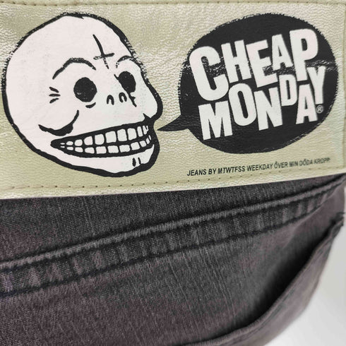 チープマンデー CHEAP MONDAY ストレッチブラックデニムパンツ メンズ 29/34