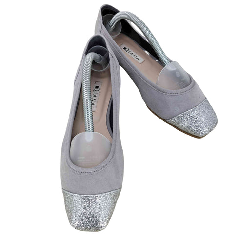 ダイアナ DIANA グレーシルキー グリッターラメ ローヒールパンプス レディース JPN:23