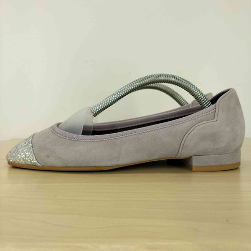 ダイアナ DIANA グレーシルキー グリッターラメ ローヒールパンプス レディース JPN:23