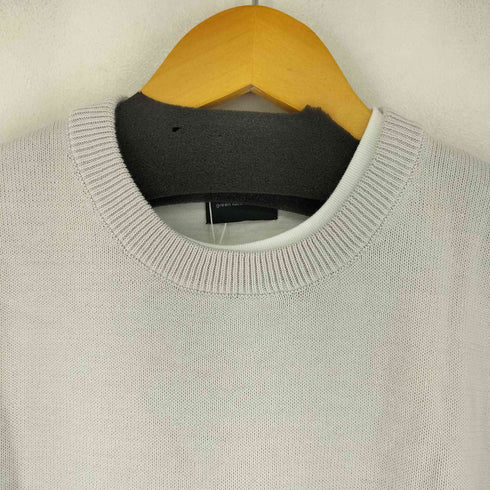ユナイテッドアローズグリーンレーベルリラクシング UNITED ARROWS green label relaxing コットン アクリル コード レイヤード ニット メンズ JPN:M