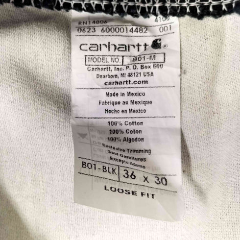 カーハート Carhartt loose fit FIRM DUCK DOUBLE FRONT UTILITY WORK PANT メンズ 36×30