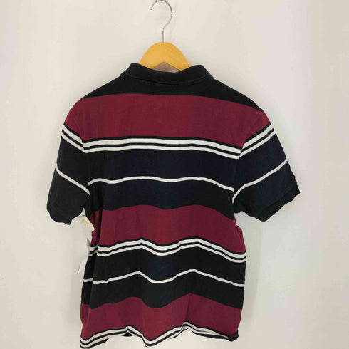 フレッドペリー FRED PERRY 月桂樹刺繍 マルチボーダー S/S ポロシャツ 鹿の子 メンズ JPN:XL