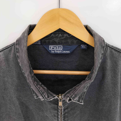 ポロバイラルフローレン Polo by RALPH LAUREN 90s ポニー刺繍 三角タグ スウィングトップ メンズ import:XXL