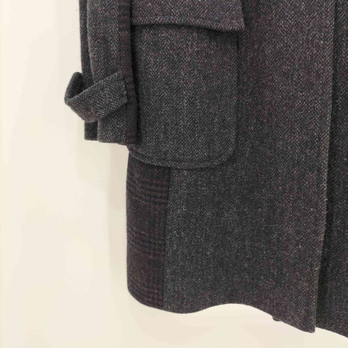 ポールスミス Paul Smith ヘリンボーンチェック切替ダッフルコート レディース 42
