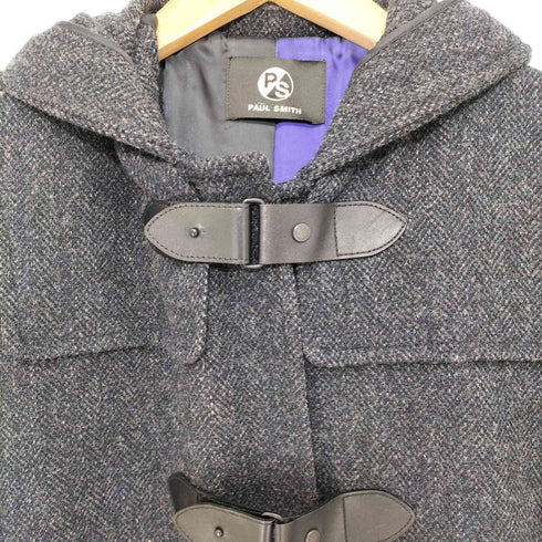 ポールスミス Paul Smith ヘリンボーンチェック切替ダッフルコート レディース 42
