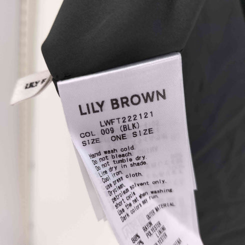 リリーブラウン Lily Brown タックボリュームトップス レディース FREE