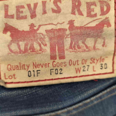 リーバイスレッド Levis RED 00S TONY LAMA メキシカンブーツカットデニムパンツ 立体裁断 メンズ W27L30