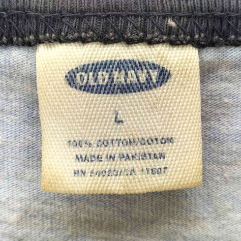 オールドネイビー OLD NAVY フロントプリントラグランTシャツ メンズ JPN:L