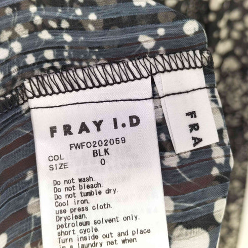 フレイアイディー FRAY I.D SPRINTEXプリント2wayワンピース レディース JPN:0