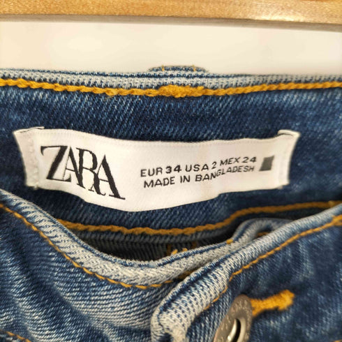 ザラ ZARA カットオフデニムパンツ レディース FR:34