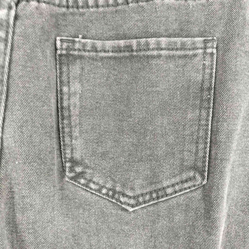 ブラックデニムカーゴパンツ レディース JPN:M