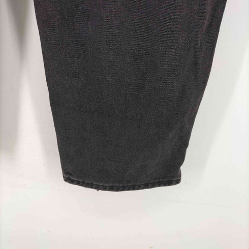 ブラックデニムカーゴパンツ レディース JPN:M