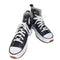 コンバース CONVERSE RUN STAR HIKE BLACK LEATHER HI CUT メンズ JPN:25.5