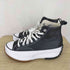コンバース CONVERSE RUN STAR HIKE BLACK LEATHER HI CUT メンズ JPN:25.5