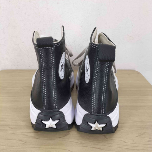 コンバース CONVERSE RUN STAR HIKE BLACK LEATHER HI CUT メンズ JPN:25.5