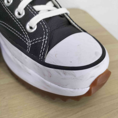コンバース CONVERSE RUN STAR HIKE BLACK LEATHER HI CUT メンズ JPN:25.5