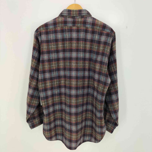ペンドルトン PENDLETON 70s USA製 ウールチェックシャツ メンズ import:L