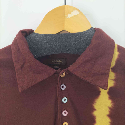 ポールスミスコレクション Paul Smith COLLECTION リネン混S/Sポロシャツ ブリーチ加工 メンズ JPN:L