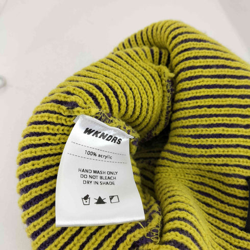 WKNDRS STRIPED BEANIE メンズ
