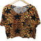 ジョイリッチ JOYRICH Y2K レオパード柄スタープリントショート丈Tシャツ レディース S