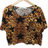 ジョイリッチ JOYRICH Y2K レオパード柄スタープリントショート丈Tシャツ レディース S