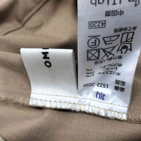 オムネス OMNES TRストレッチ タックパンツ レディース 2(L)