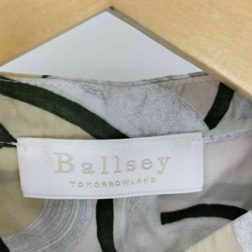 ボールジィトゥモローランド Ballsey TOMORROWLAND 23AW ブラッシュラインプリント ロングシャツ レディース JPN:36