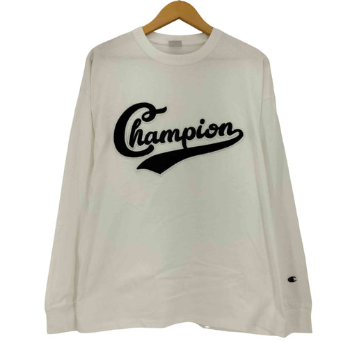 チャンピオン Champion ロゴワッペン ロングスリーブTシャツ ロンT メンズ import:L