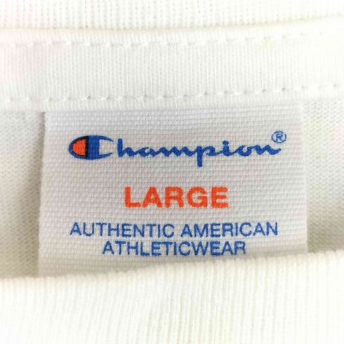 チャンピオン Champion ロゴワッペン ロングスリーブTシャツ ロンT メンズ import:L