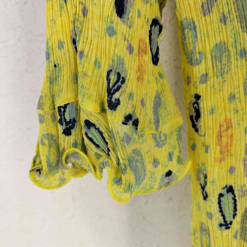 クリスチャンラクロワ Christian Lacroix Bazar 楊柳レーヨン フリルシャツブラウス レディース 38
