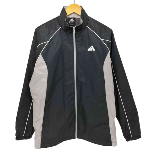 アディダス adidas CLIMAPROOF 裏起毛 ジップアップ ウィンドブレーカー ジャケット メンズ JPN:L